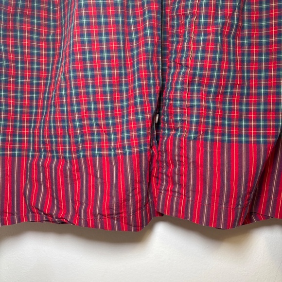 Vintage Tommy Hilfiger Men's Short Sleeve Red Checkered Button Down Shirt Size L - Picture 4 of 5